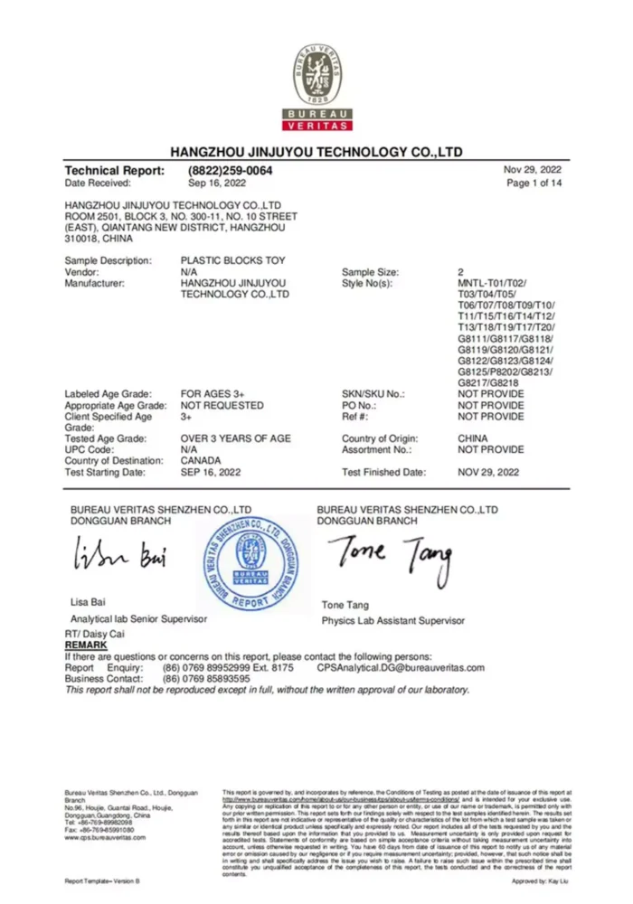 HANGZHOU JINJUYOU TECHNOLOGY CO., LTD - November 29, 2022