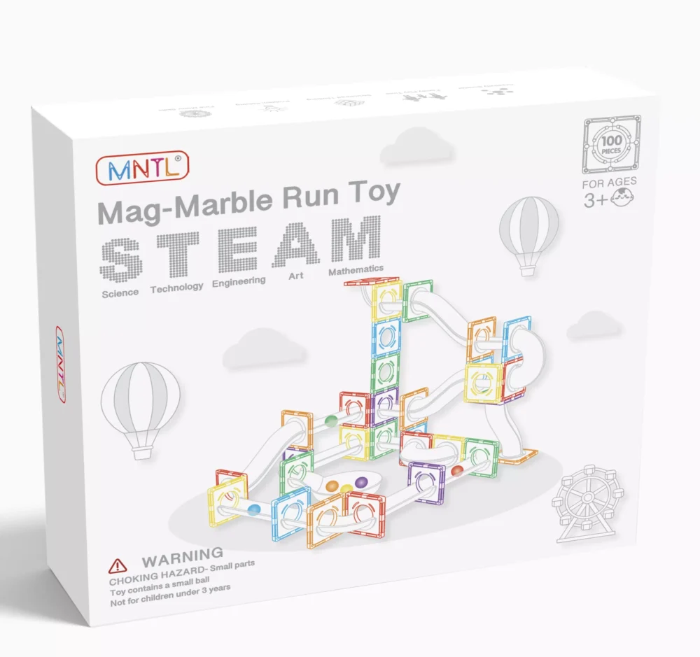 Magnetic Ball Run (Transparent Tubes) - 100pcs