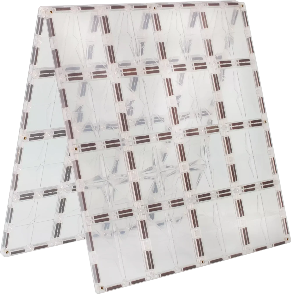 Big Square Plates (2 Pcs) - Transparent - Image 2
