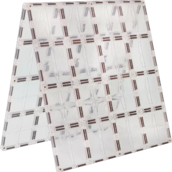 Big Square Plates (2 Pcs) - Transparent