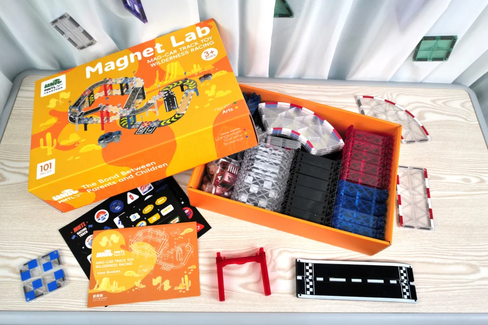 101 Pcs Wilderness Racing Magnetic Car Track - Image 4
