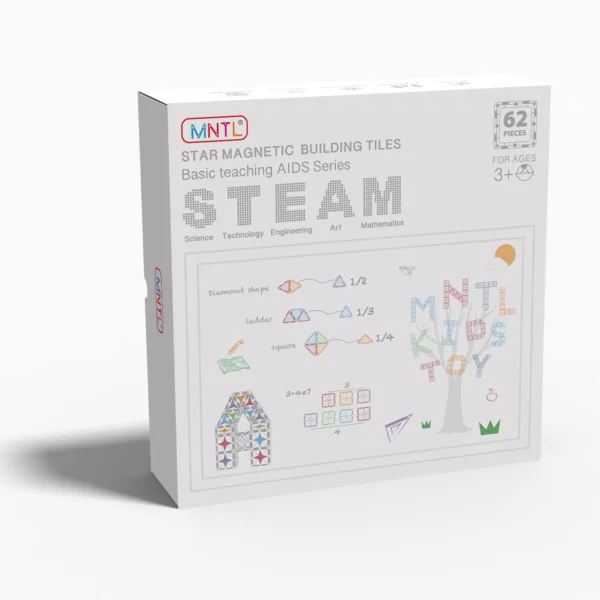 62 Pcs Premium Magnetic Tiles - Classic Series